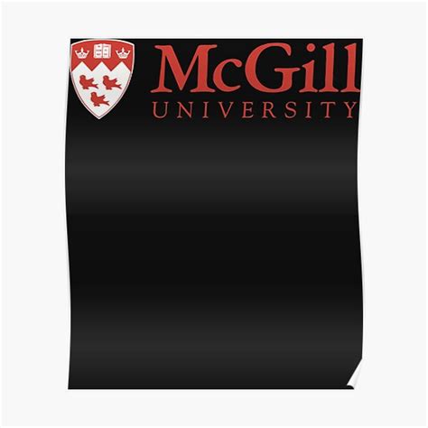 "Mcgill Logo Merchandise " Poster for Sale by VIRGINIAMOR | Redbubble