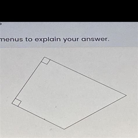 Does this shape belong in a group of shapes that have more than one perpendicular sides? Use the ...