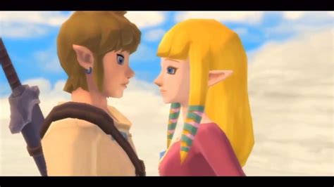 Link And Zelda Skyward Sword Kiss