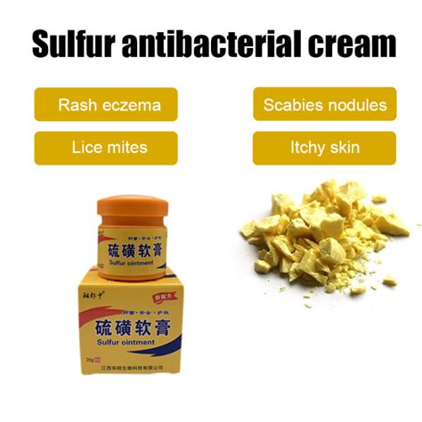 Sulfur Psoriasis Cream Eczema Herbal Cream Works Perfect For Skin Problems 20g | Lazada