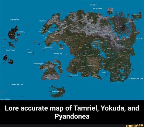 Lore accurate map of Tamriel, Yokuda, and Pyandonea - Lore accurate map of Tamriel, Yokuda, and ...