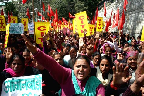 Anganwadi workers' demonstration