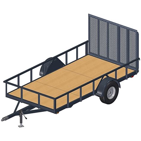 6x12 Utility Trailer Plans – 3500 Lbs – DIY Blueprints for Trailers