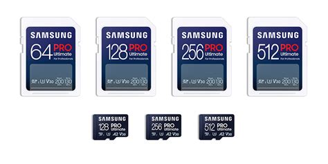 Samsung Unveils New PRO Ultimate Memory Cards