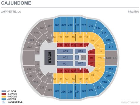 Seating Charts | CAJUNDOME