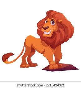 Lion Logo Design Vector Cartoon Stock Vector (Royalty Free) 2215424321 ...