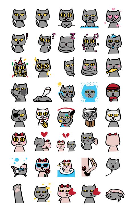 Gaia the cat - LINE sticker on Behance