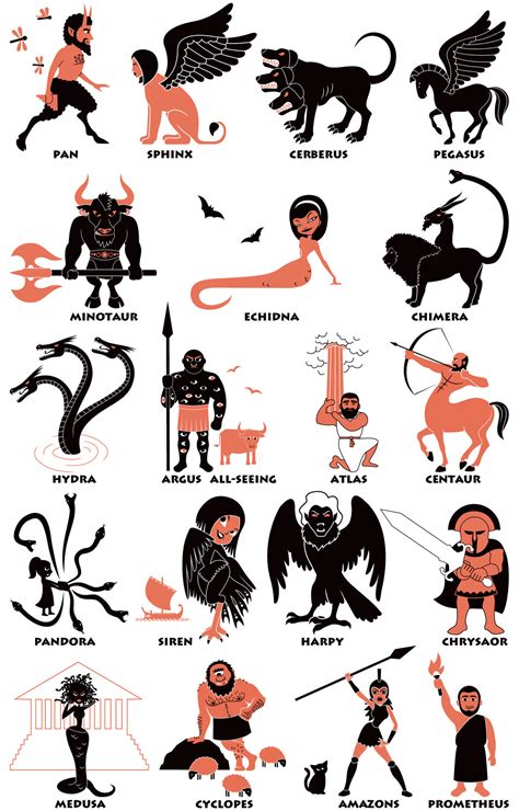 Greek Mythology Creatures 40193970 Vector Art at Vecteezy