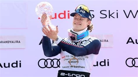 Norway's Braathen realizes season-long dream, securing men's slalom World Cup title | CBC Sports