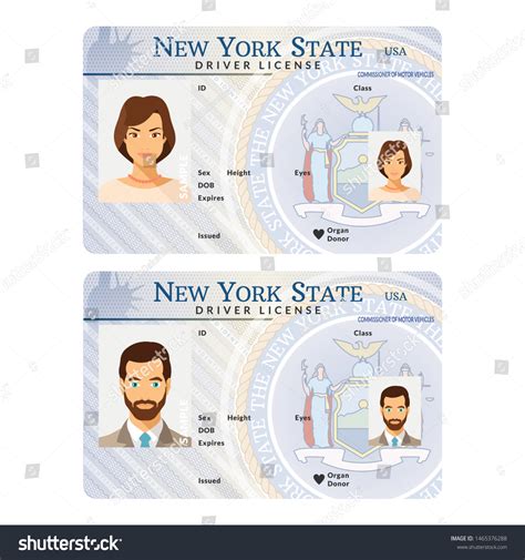 Bitmap Template Sample Driver License Plastic Stock Illustration 1465376288 | Shutterstock