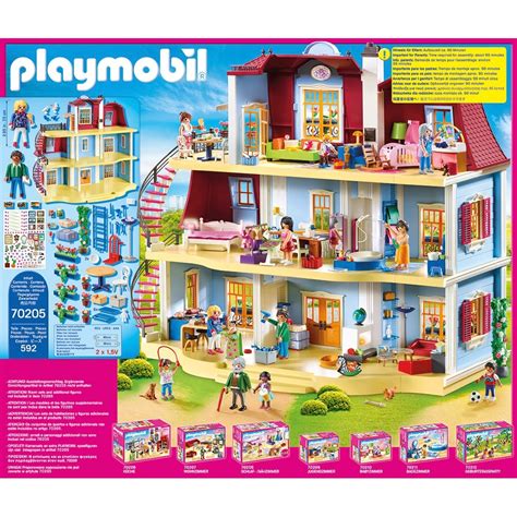 PLAYMOBIL Dollhouse Set 70205 Mein Großes Puppenhaus mit Figuren und ...