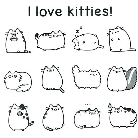 I Love Kitties Pusheen Coloring Page Summer Coloring Pages, Coloring Pages To Print, Free ...