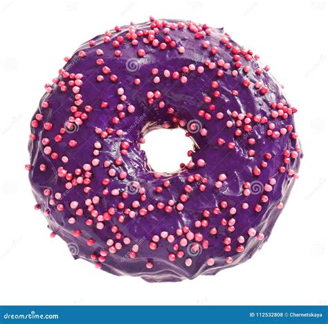 Delicious purple donut stock photo. Image of fried, recipe - 112532808