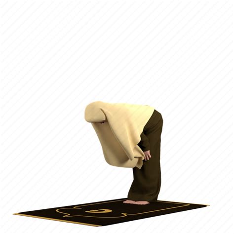 Female ruku pose, woman, salat, prayer, muslim, islam, salah icon - Download on Iconfinder