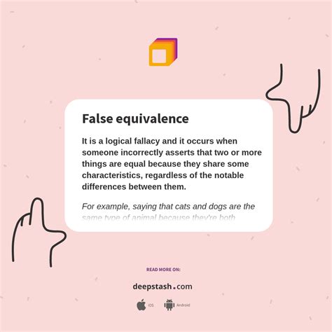 False equivalence - Deepstash