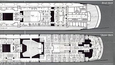 1968 QE2 Pre-Maiden Voyage Deck Plan w/ Original Rooms | #480714517