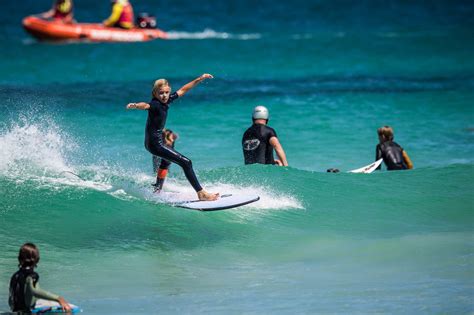 Surfing Trigg Beach, WA