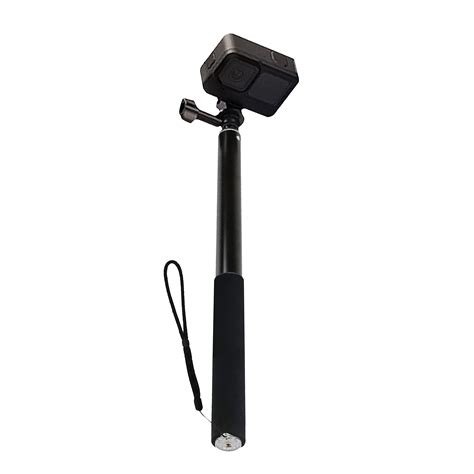 Buy HIFFIN 300cm Adjustable Selfie Stick for Mobile and Camera (360 Degree Rotation, Black ...