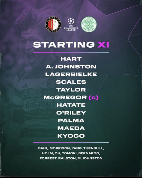 Celtic lineup : r/ScottishFootball