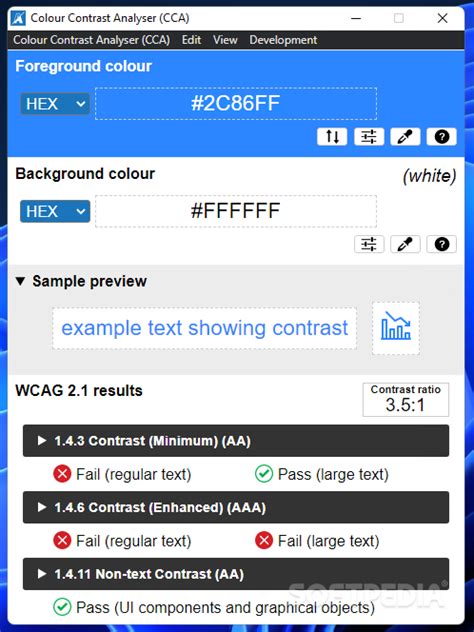 Colour Contrast Analyser 3.5.4 - Download, Review, Screenshots