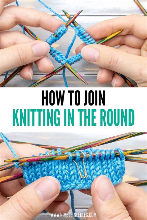 A step by step tutorial on how to join knitting in the round the easy ...