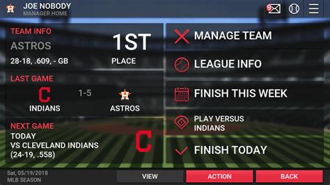 MLB Manager 2018 App (Android, iPhone, iPad, iOS) - Baseball Simulation ...