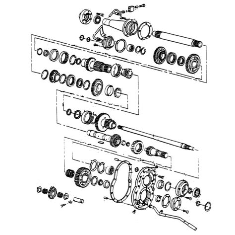 Ford Tractor Transmission Parts- Gears, Shafts, Shift Top