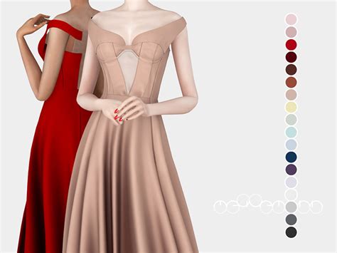 Sims 4 CC Long Dresses