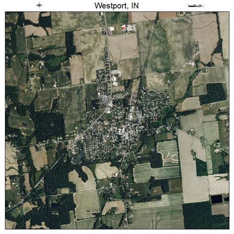 Aerial Photography Map of Westport, IN Indiana