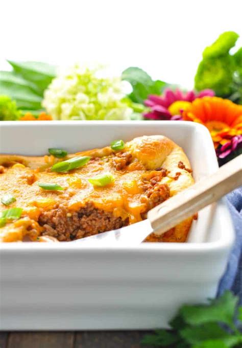 4-Ingredient Ground Beef Casserole - The Seasoned Mom