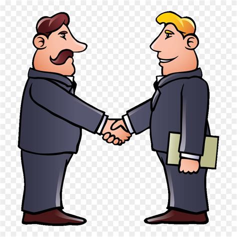 Home - 2 People Shaking Hands Cartoon Clipart (#773598) - PinClipart