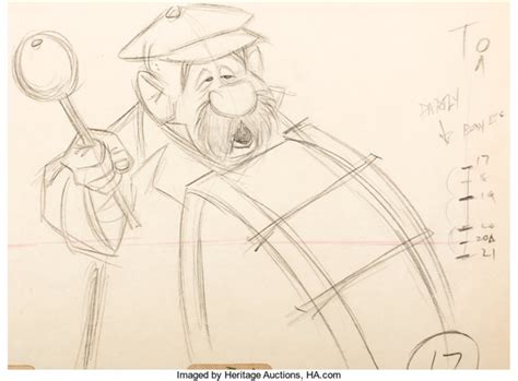 Mary Poppins Pearly Band Drummer Animation Drawing Walt Disney, 1964 by Walt Disney Studios on ...