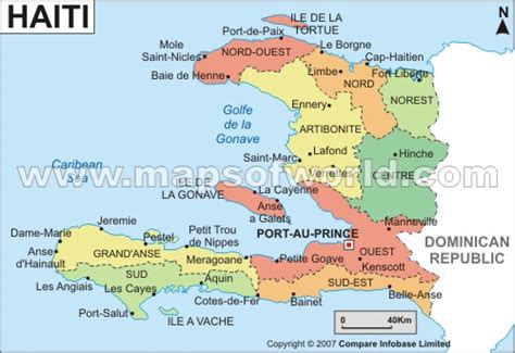 Haiti Regions Map