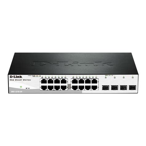 D-Link Gigabit 16 Port Smart Switch with 4 Combo SFP Ports DGS-1210-16 LN33811 | SCAN UK