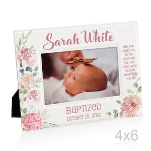 PERSONALIZED Baptism Picture Frame. Christening Gift, Religious Gifts ...