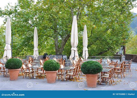 Sidewalk cafe stock photo. Image of food, structure, dinner - 18755880