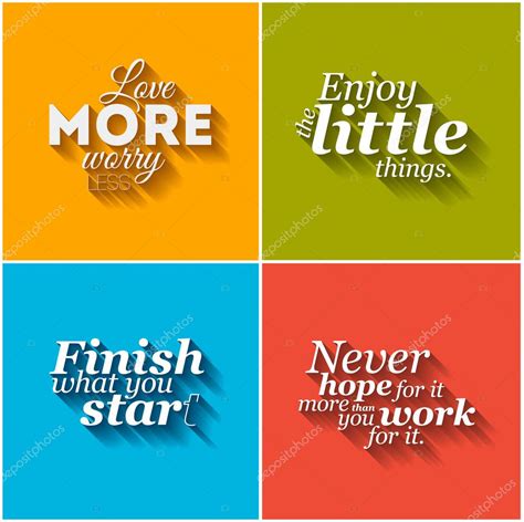 Minimalistic typographic motivational quotes — Stock Vector © orson #75966733