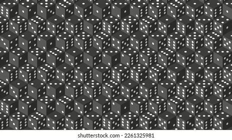 Isometric Dice Texture All Sides Dark Stock Vector (Royalty Free ...