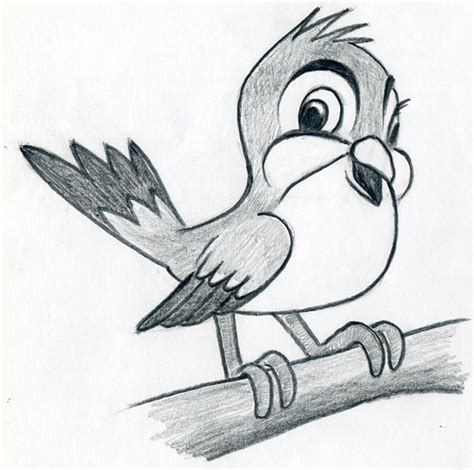 Learn To Draw Cartoon Bird – very simple, in few easy steps.