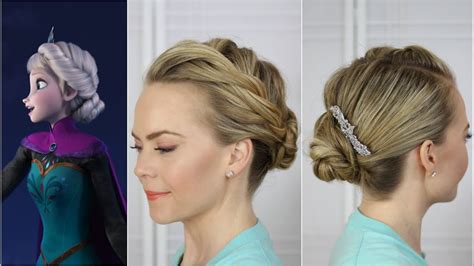 Elsa Frozen Hair Tutorial - YouTube