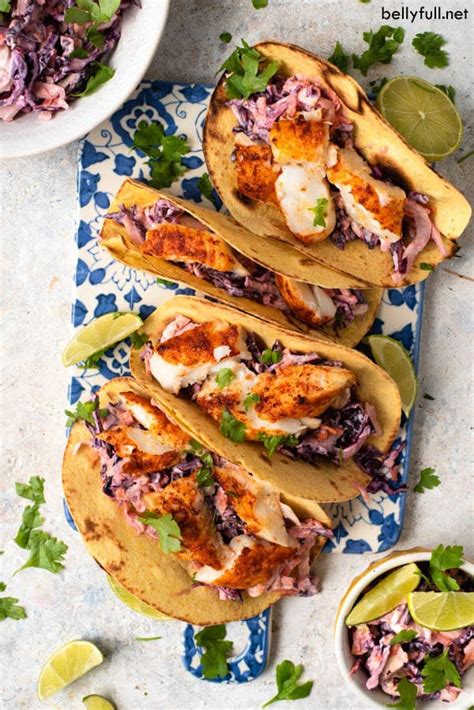 Grilled Fish Tacos - Belly Full