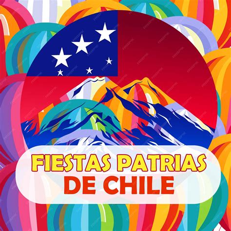 Premium Vector | National day of chile concept or fiestas patrias de chile or