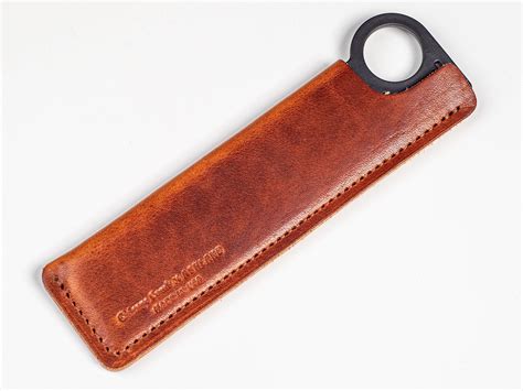 Model 1 Carbon Fiber + Horween Leather Sheath (4 Styles) - chicagocomb