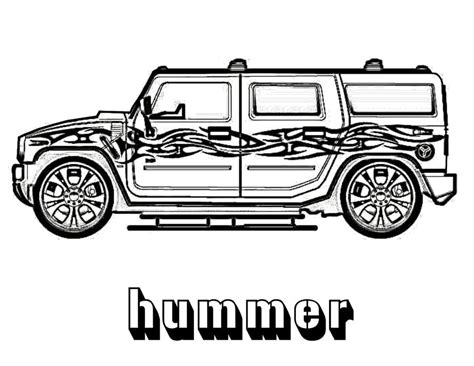 Hummer Coloring Pages