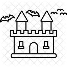 Abandoned House Icon - Download in Line Style