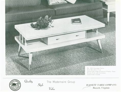 Mod Cocktail Table - 1950's | Bassett Furniture advertising … | Flickr
