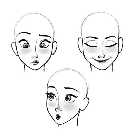 Studying the Disney face structures/proportions. How do they look? : r/sketches