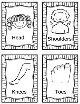 Head, Shoulders, Knees and Toes: ESL Vocab, Flashcards, Worksheets