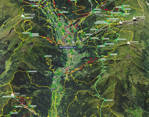 Bad Hofgastein summer map