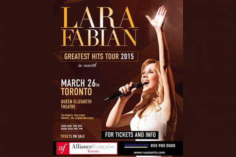 Lara Fabian – Concert | GrandToronto.ca